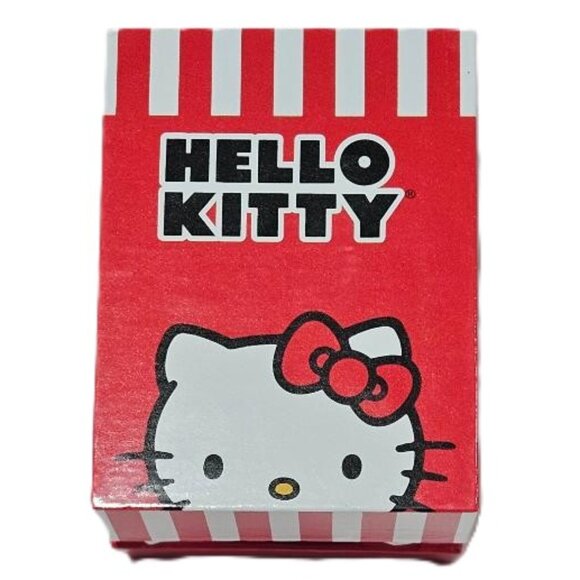 New HELLO KITTY BLACK LEATHER STRAP RED BOW WRIST WATCH    50TH ANNIVERSARY - Picture 3 of 6